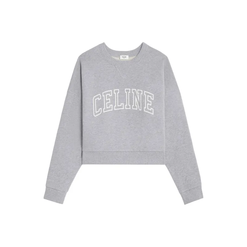 CELINE Loose Sweatshirt In Cotton Fleece-0