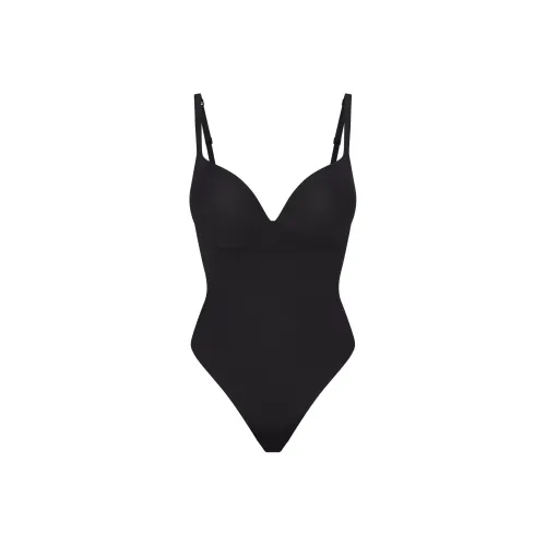 SKIMS SS25 ULTIMATE BODY PUSH-UP THONG BODYSUIT Bodysuits Women's ONYX/Onyx