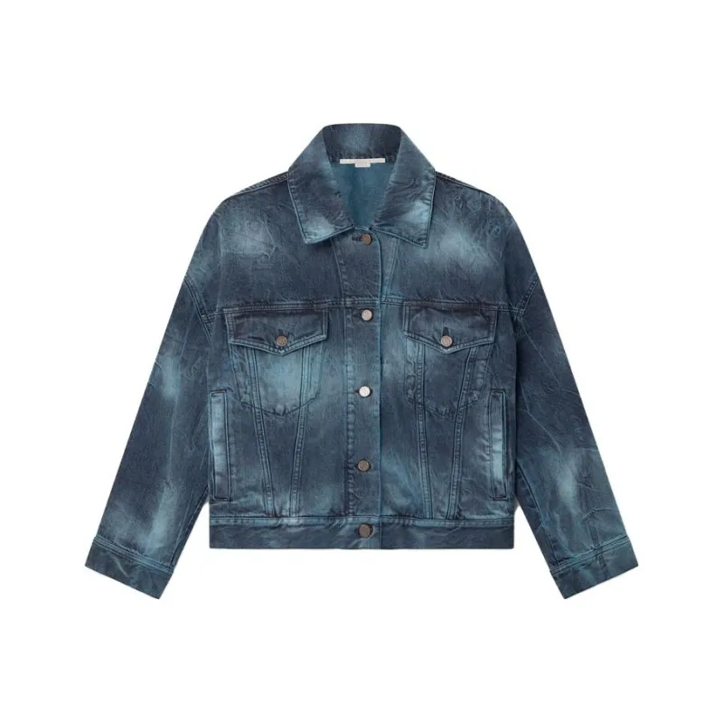 Stella McCartney Tie Dye Oversized Denim Jacket-0