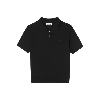 LACOSTE Polo Shirt Women's Black