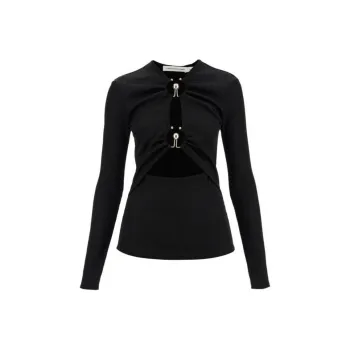 Christopher Esber Cut Out Detailed Cropped Top