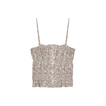 ZARA Camisole Women's Light Purple/White