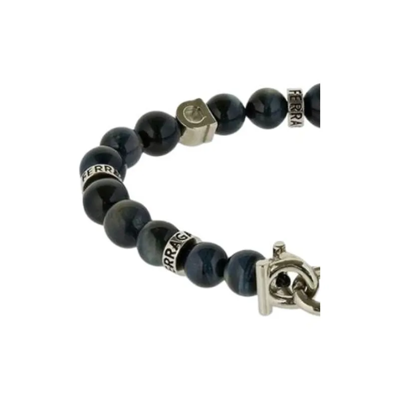 FERRAGAMO Brass Bracelets Men's Blue-1