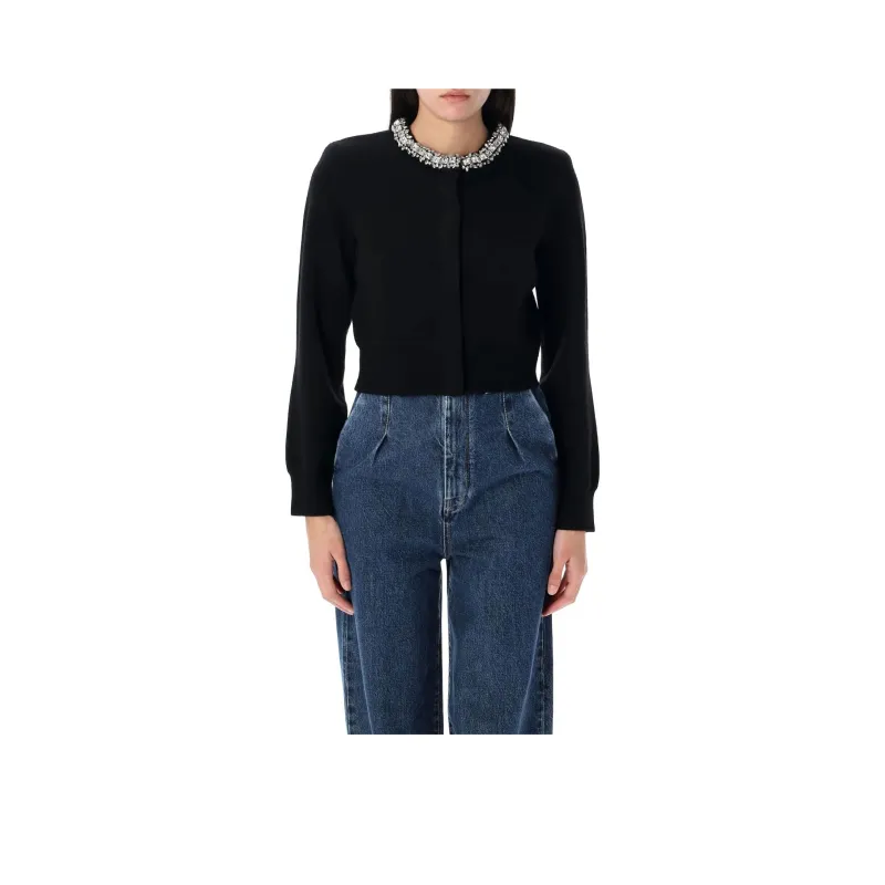 Self portrait Embellished Cardigan-1