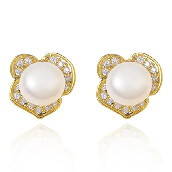 Taste The Color Pearl Stud Earrings Women's-0
