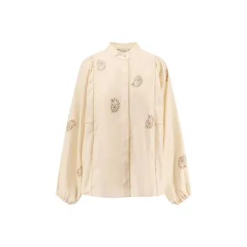 MaxMara Caladio Embellished Long Sleeved Top
