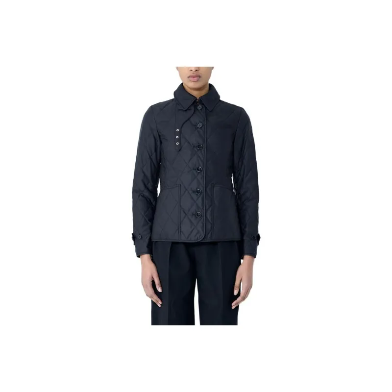 Burberry Long Sleeved Quilted Buttoned Jacket-0