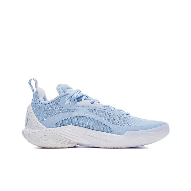 LiNing Speed 10 Cushioning, Slip Resistant, Abrasion Resistant, Breathable Low Top Basketball Shoes Men's Glacier Blue-1