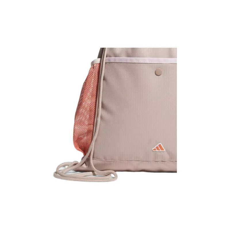 Adidas Recycled Polyester Plain Weave Fabric Portable Golf Bag Shoe Bag Medium Size Women's Taupe & Quartz-3