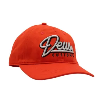 Deus Ex Machina Cotton Baseball Caps Unisex Orange