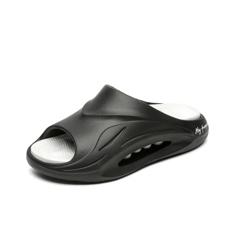 OUGLEMEN Slip Resistant Odor Resistant Slide Slippers Unisex-12