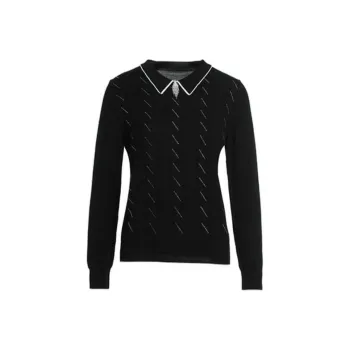 QIAOWANNI Knitwear Women's Ink Black