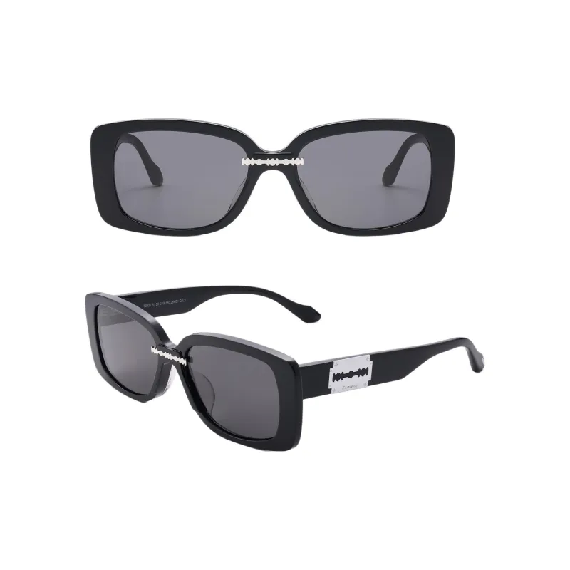 THE OWNER Plate Frame Rectangular Sunglasses Unisex-1
