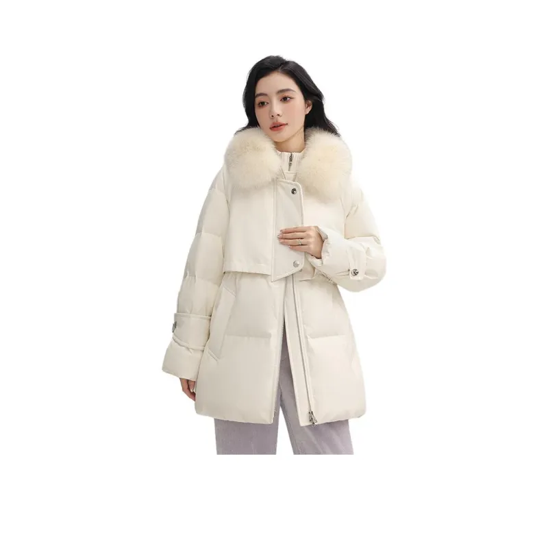 YAYA Mid Length Long Sleeved Down Jacket Women's-6