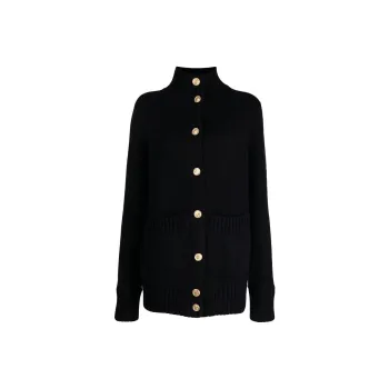 Barrie Buttoned Cashmere blend Cardigan