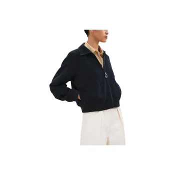 HERMES Jackets Coats Women's Ocean Blue