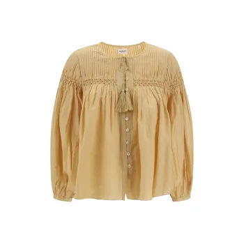 ISABEL MARANT ETOILE Pleat Detailed Buttoned Blouse