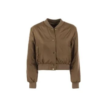 'S MAX MARA Buttoned Long Sleeved Bomber Jacket