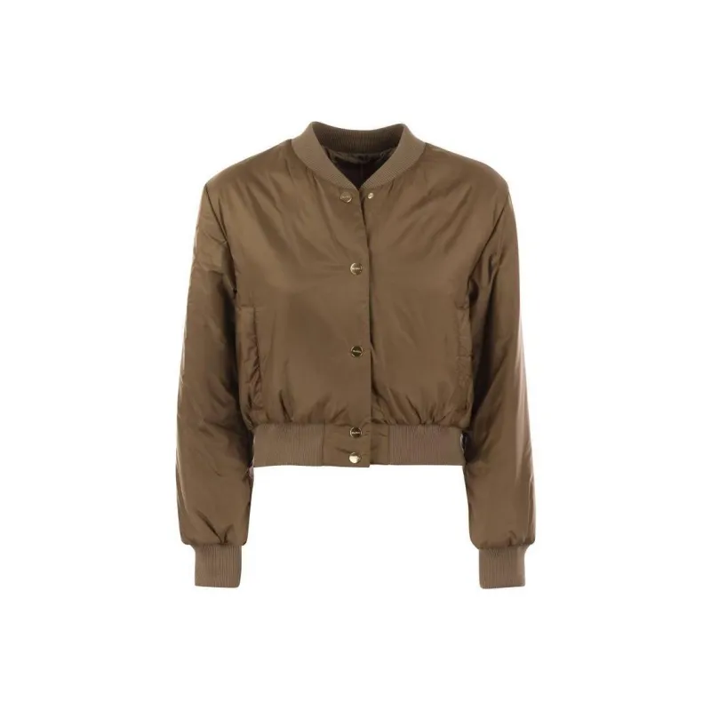 'S MAX MARA Buttoned Long Sleeved Bomber Jacket-0