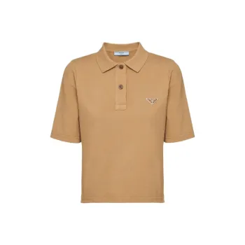 PRADA SS24 Polo Shirt Women's Khaki