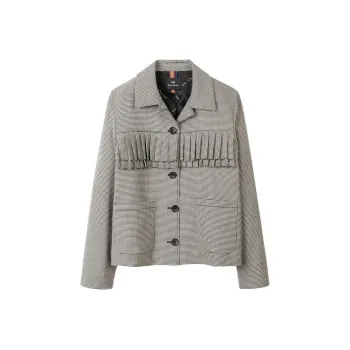 Paul Smith Check print Pleated Fitted Jacket