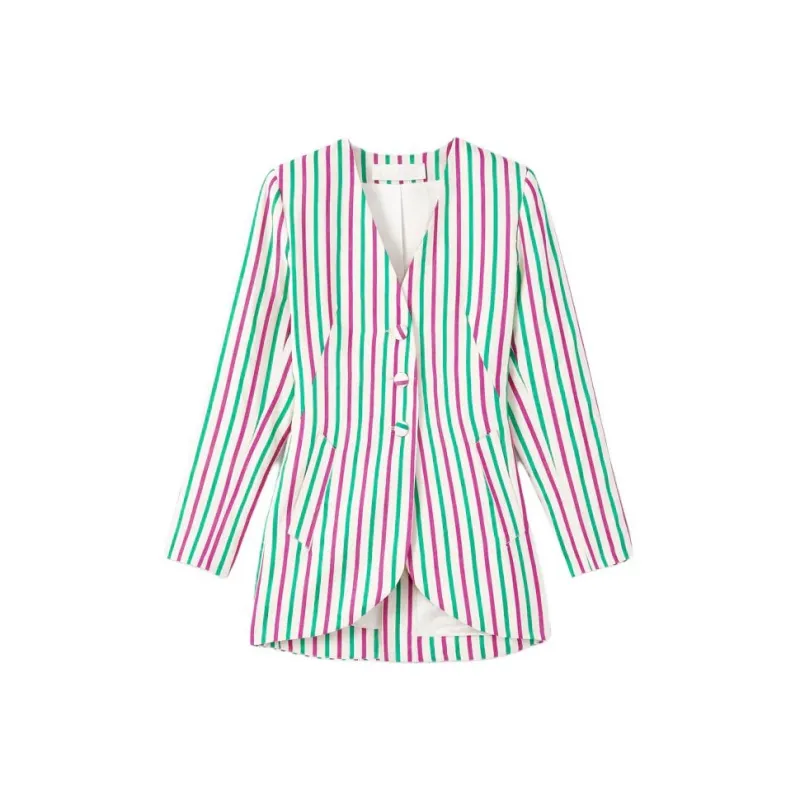 DESTREE Bridget Stripe pattern Blazer-0