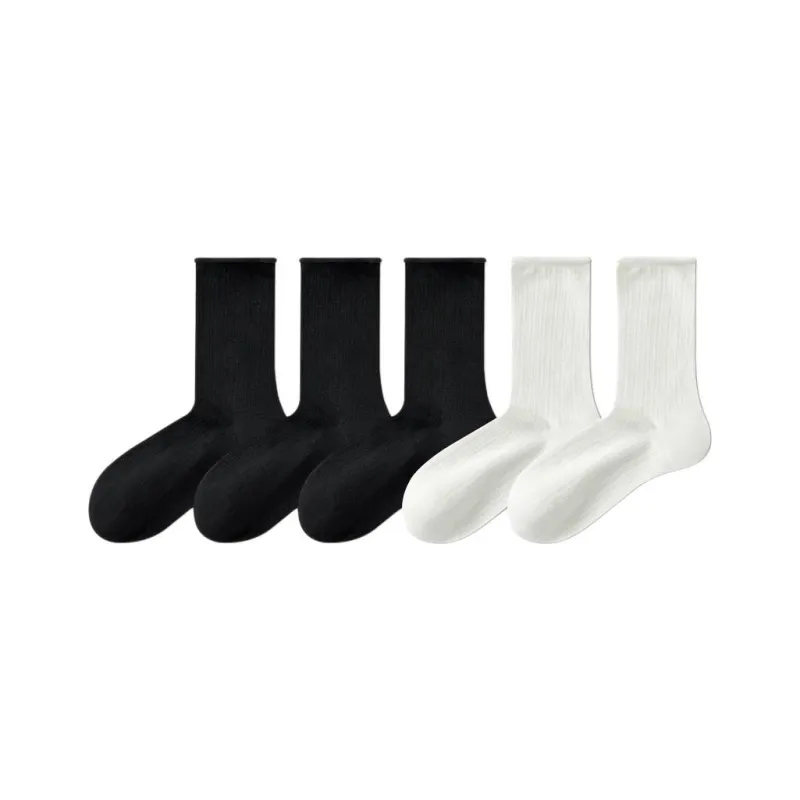 Temooues Mid Calf Socks Women's Combo Set-14