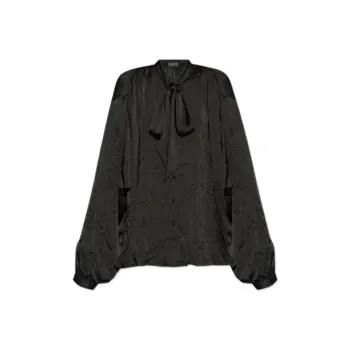 Balenciaga Tie Detailed Button Up Shirt