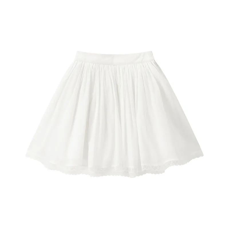 LEDIN Casual Short Skirts Women's Bright White-1