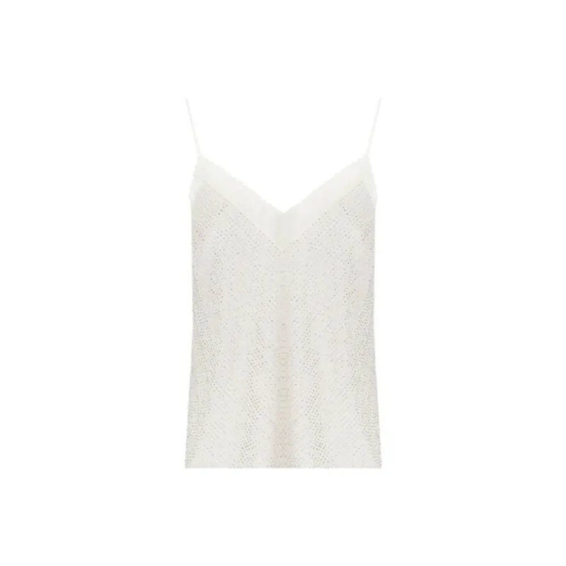 Elisabetta Franchi Embroidered Georgette Top-0
