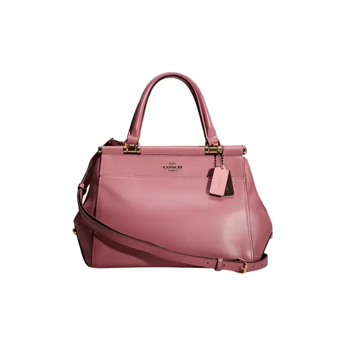 COACH Grace Genuine Leather Shoulder Bag Crossbody Bag Handbag Large Size Women's Rose Pink