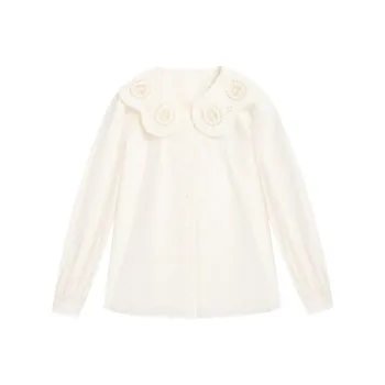 ZIHAN Shirts Women's Beige Gold