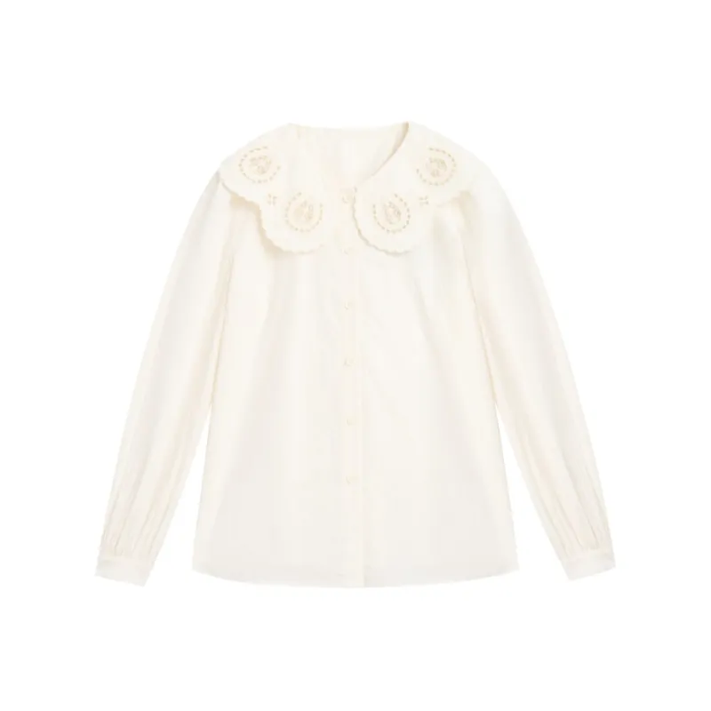 ZIHAN Shirts Women's Beige Gold-0