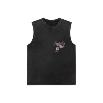 TONYBEAR Tank Tops Men Gray