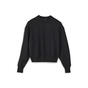 Y 3 Logo Printed Crewneck Sweatshirt