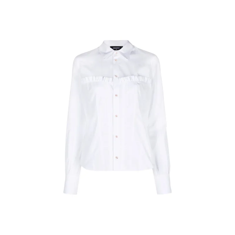 DSQUARED 2 Corset Cotton Shirt-0