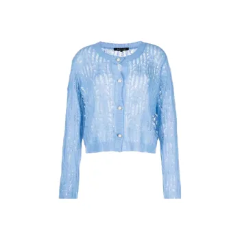 TOUT À COUP Button up Crochet knit Cardigan