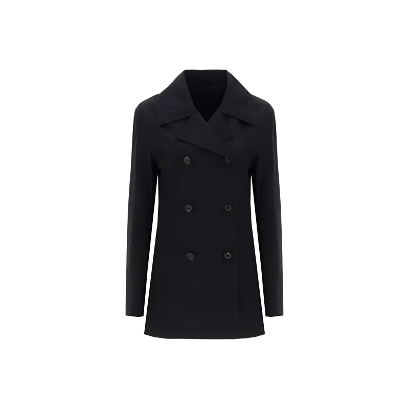TOTEME Cropped Double Breasted Trench Coat-0