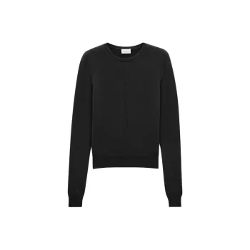 SAINT LAURENT Openwork Crewneck Jumper