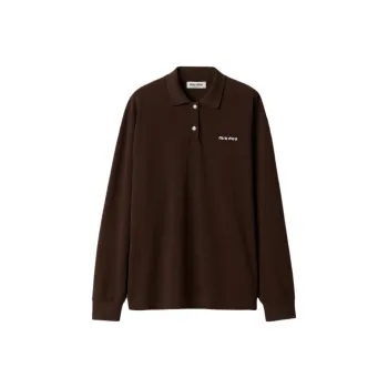 MIU MIU Cotton Piqué Polo Shirt