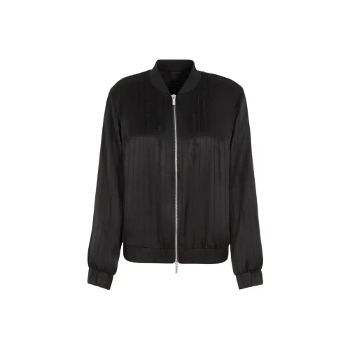 ARMANI EXCHANGE Devorè logo Satin Bomber Jacket