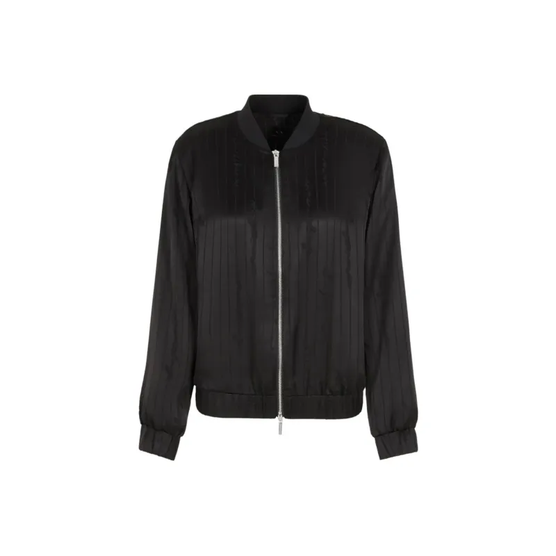 ARMANI EXCHANGE Devorè logo Satin Bomber Jacket-0