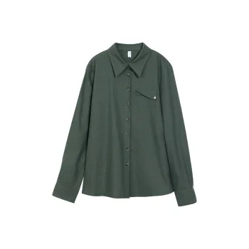 Lucybaily Shirt Women's Vintage Green