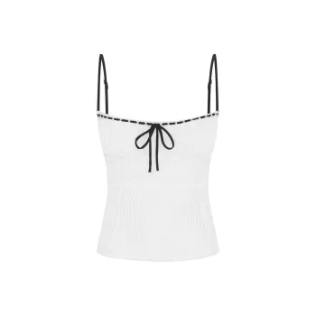 WITH JEAN FW24 Isadora Top Camisole Women's WHITE/White