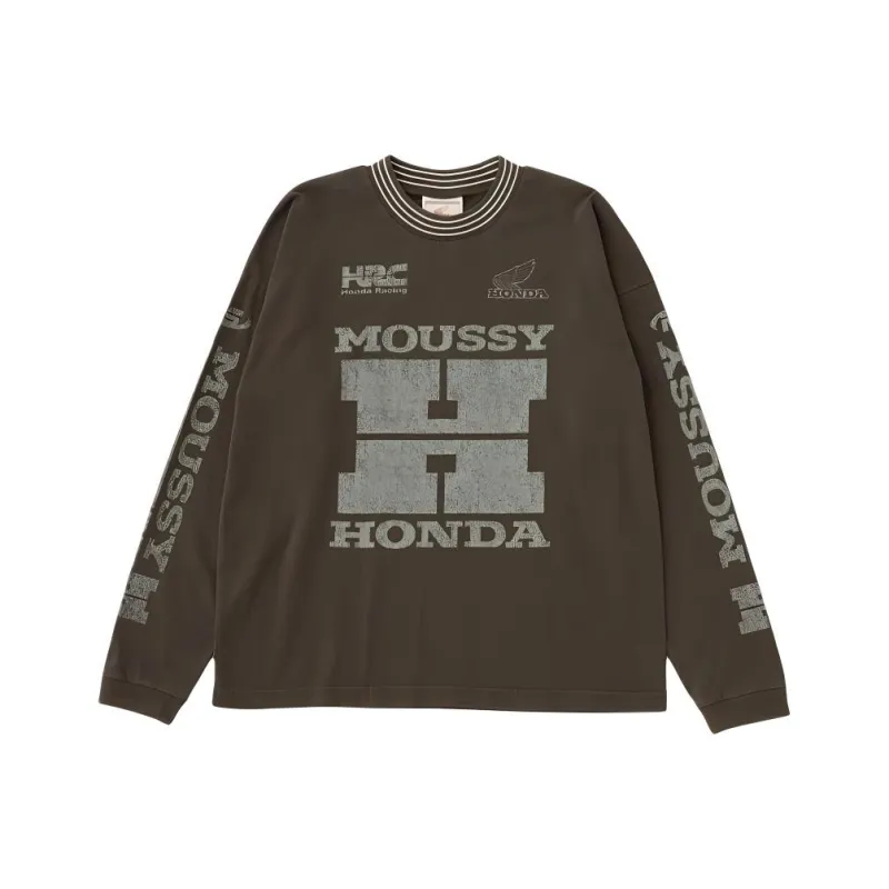 MOUSSY HRC Collaboration Drop Shoulder Sleeve T Shirt Women's-6