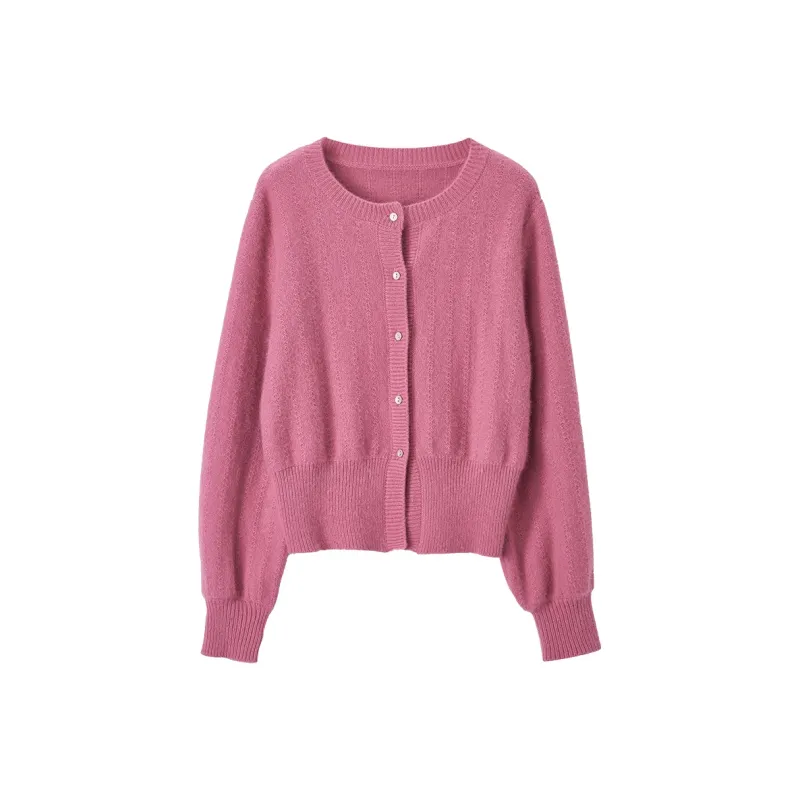XIANGYING Knitwear Women's Barbie Pink-0