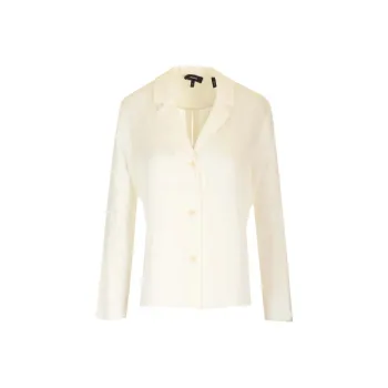 THEORY Notched Lapel Blouse