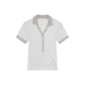 Patrizia Pepe Lurex Polo Shirt