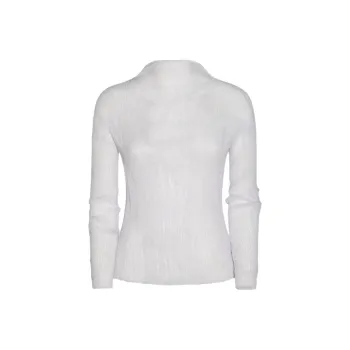 ISSEY MIYAKE Chiffon Twist Pleated Top
