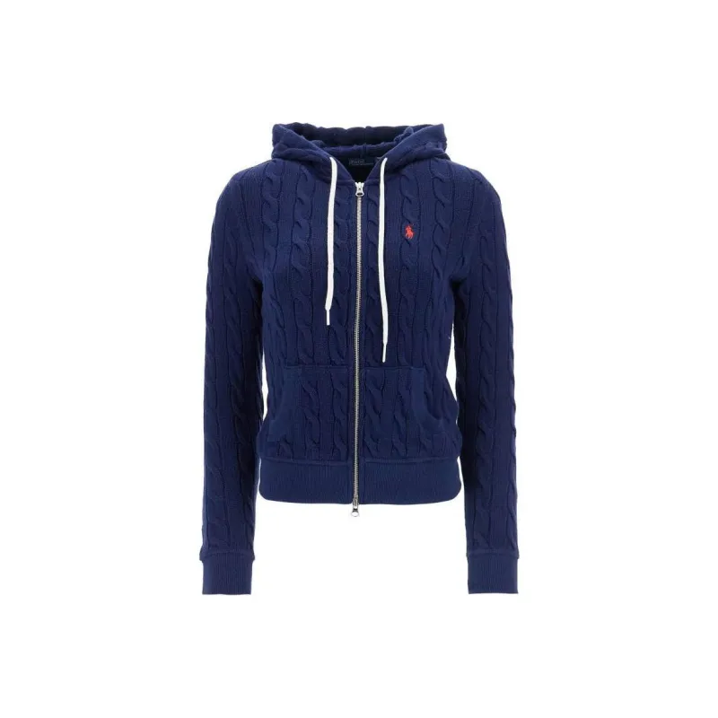 Polo Ralph Lauren Cable Knit Full Zip Hoodie-0